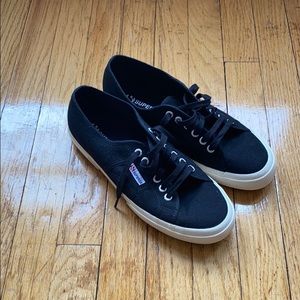 Superga Black Sneakers size 10.5 NWOT